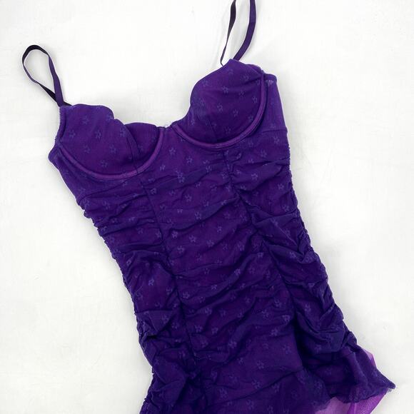 Victoria's Secret Purple Lace Y2K underwire Cami - Picture 1 of 5